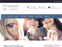 Tablet Screenshot of holmanortho.com